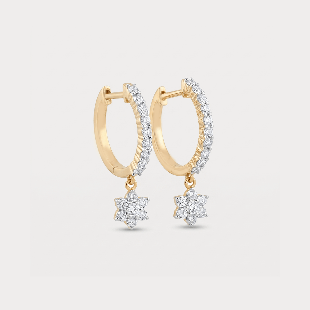 Velvet Fall Diamond Drop Earrings