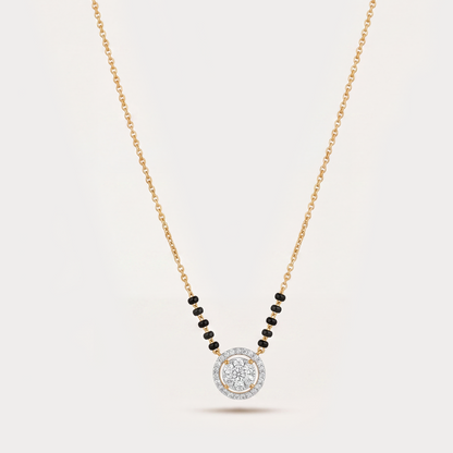 Halo Bloom Diamond Mangalsutra