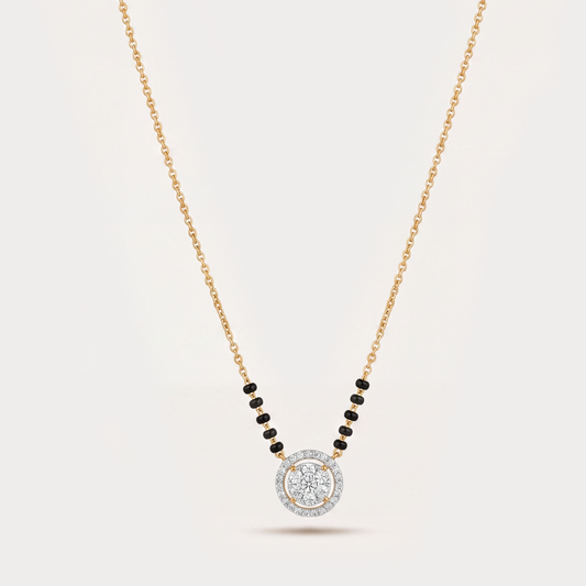 Halo Bloom Diamond Mangalsutra