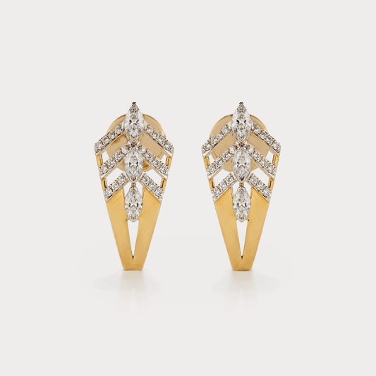Coil Diamond Earrings