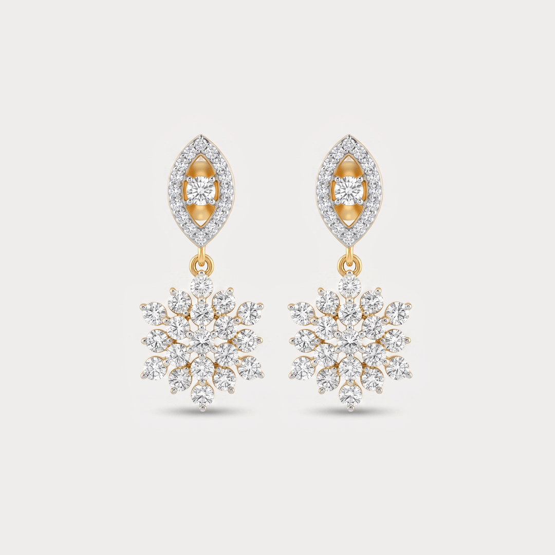Featherweight Drop Diamond EarRing