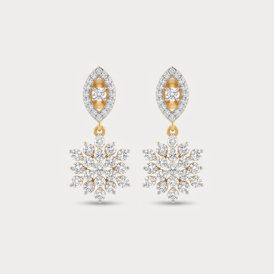 Featherweight Drop Diamond EarRing