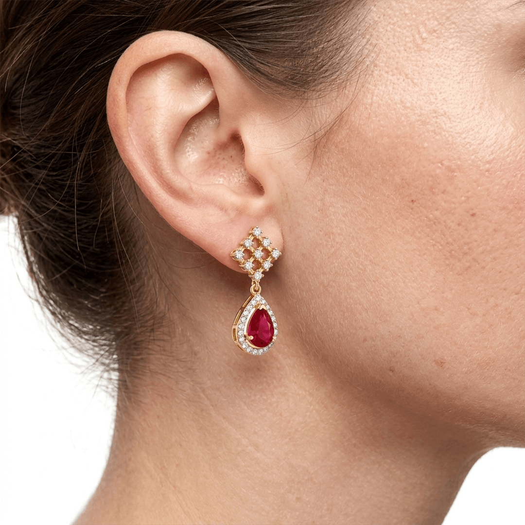 Crystal Bloom Diamond EarRing