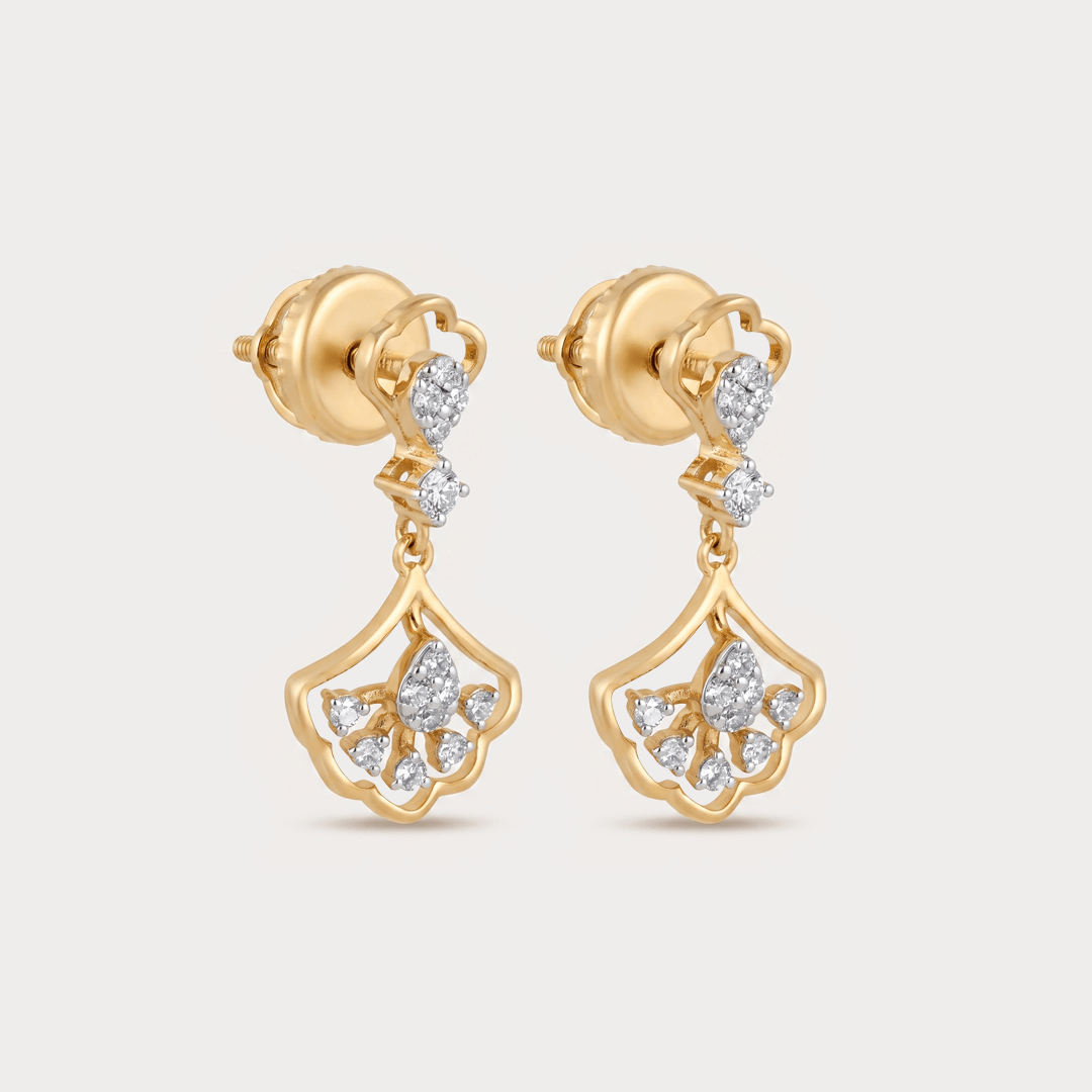 Windsworn Diamond Drop Earrings