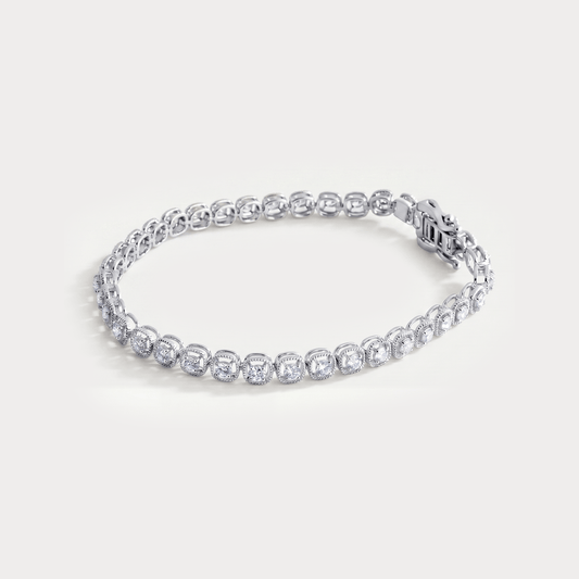 Lustrous Tennis Diamond Bracelet