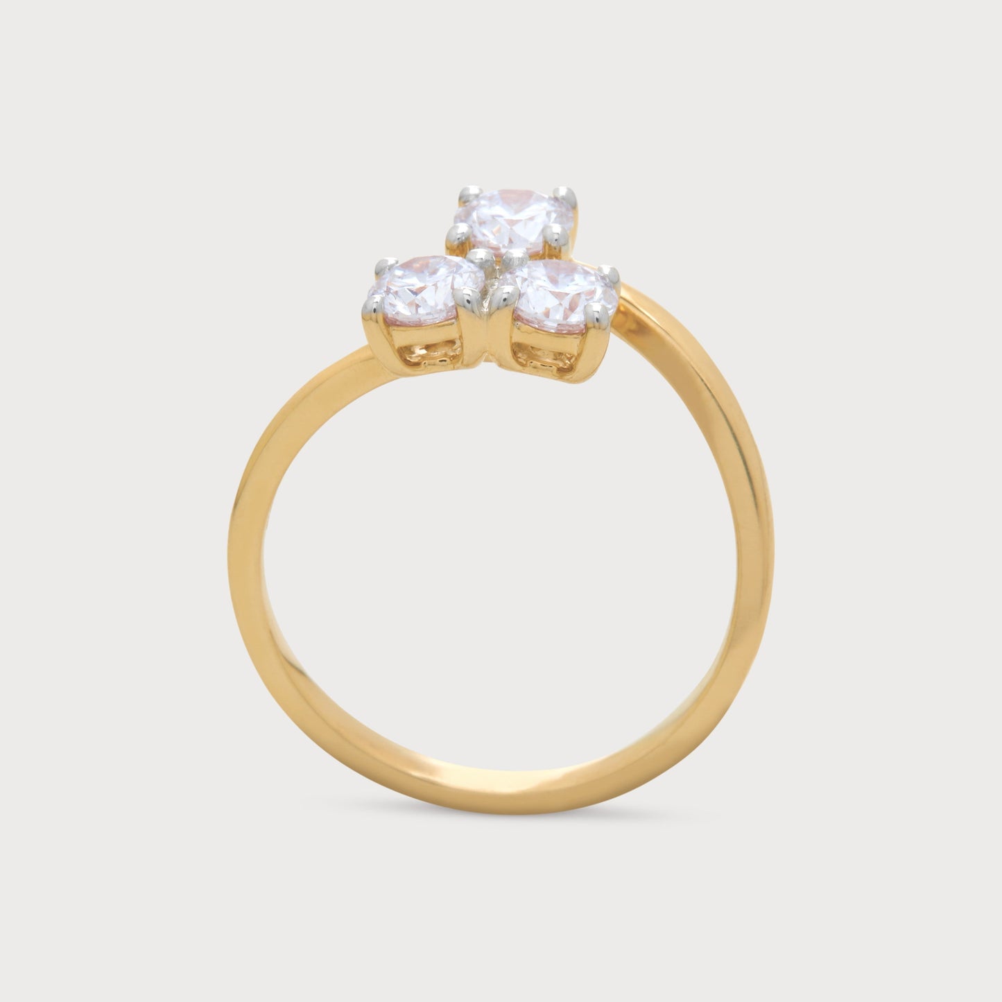 Golden Ascent Diamond Ring