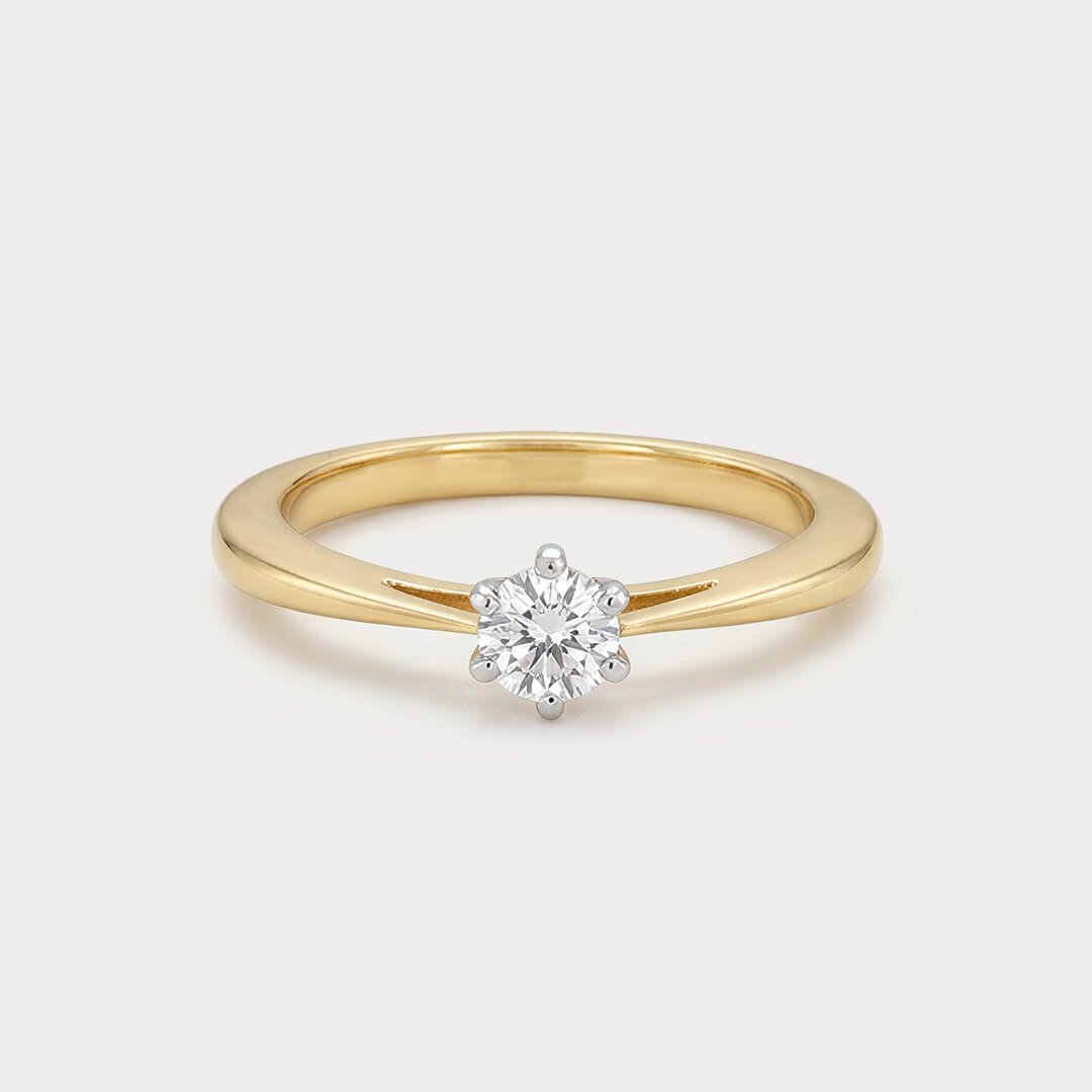 Glowborn Mini-Solitaire Diamond Ring