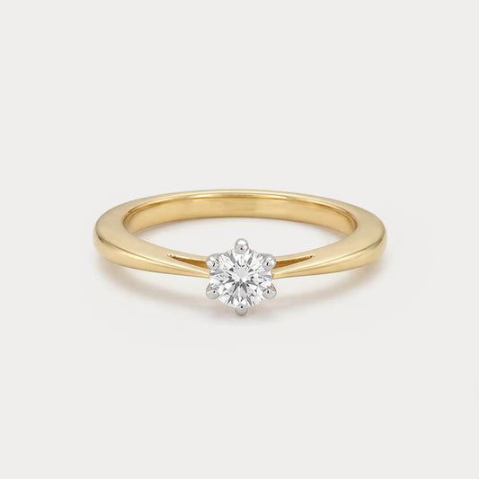 Glowborn Mini-Solitaire Diamond Ring