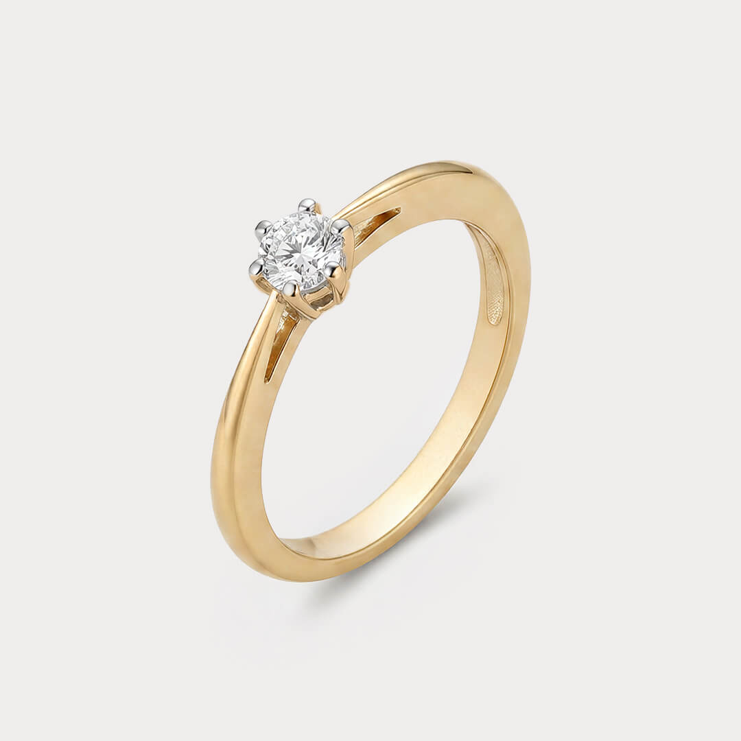 Glowborn Mini-Solitaire Diamond Ring