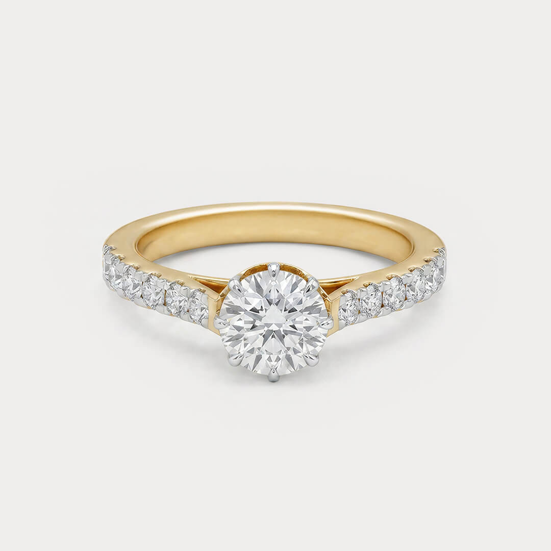 Crownwork Solitaire Diamond Ring