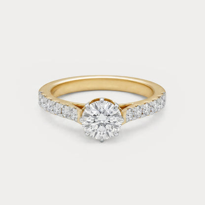 Crownwork Solitaire Diamond Ring