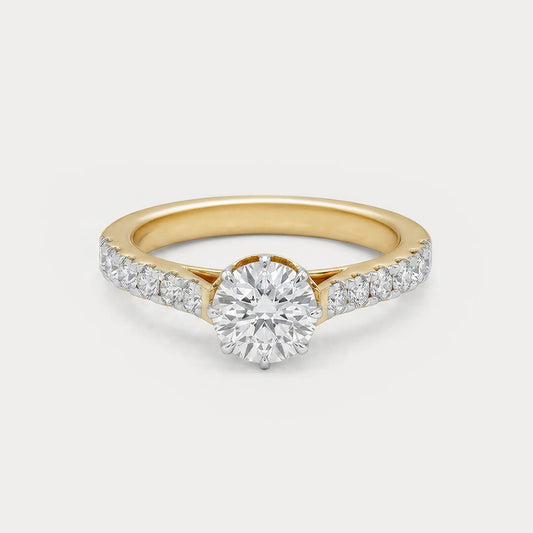 Crownwork Solitaire Diamond Ring