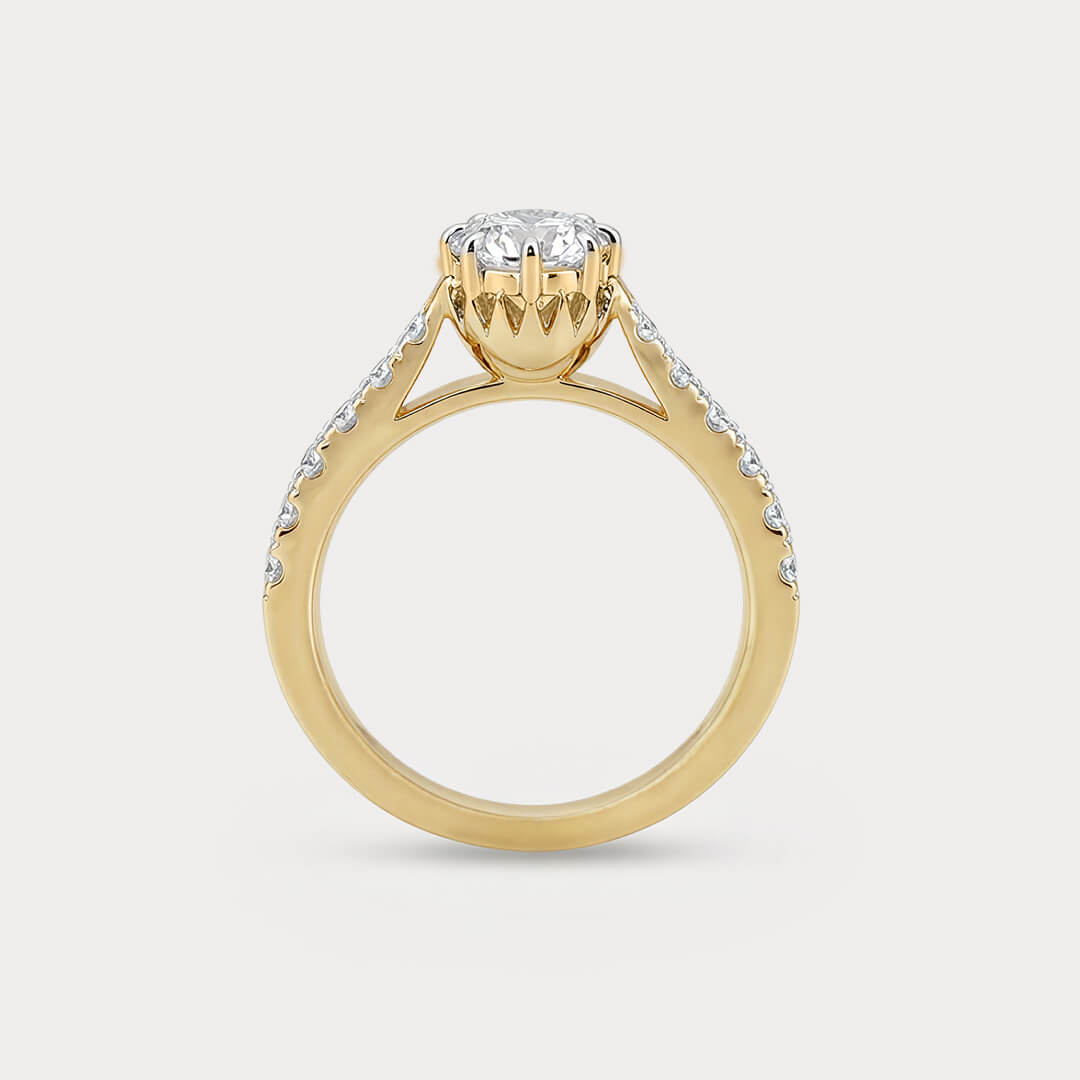 Crownwork Solitaire Diamond Ring