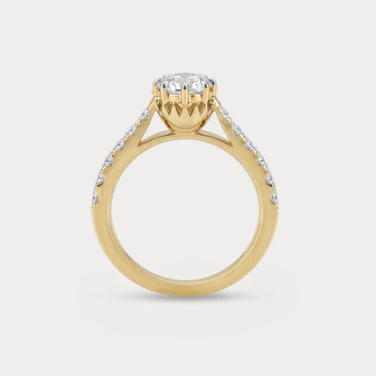Crownwork Solitaire Diamond Ring