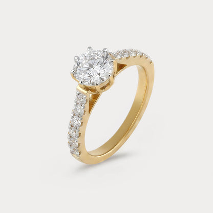Crownwork Solitaire Diamond Ring