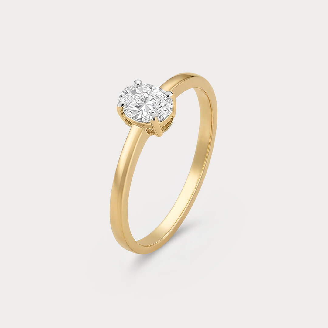 Everglow Mini-Solitaire Diamond Ring