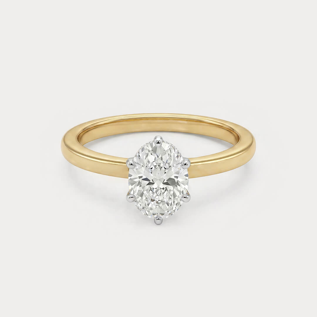 Entranced Mini-Solitaire Diamond Ring