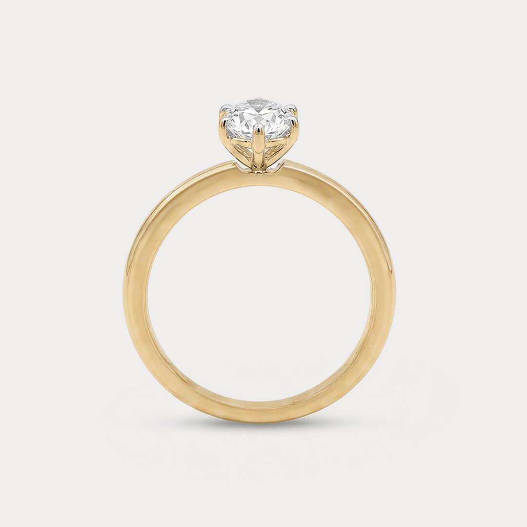 Entranced Mini-Solitaire Diamond Ring