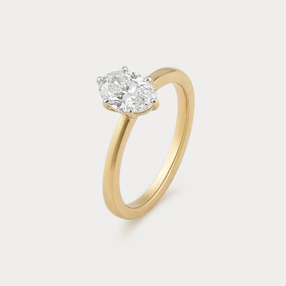 Entranced Mini-Solitaire Diamond Ring