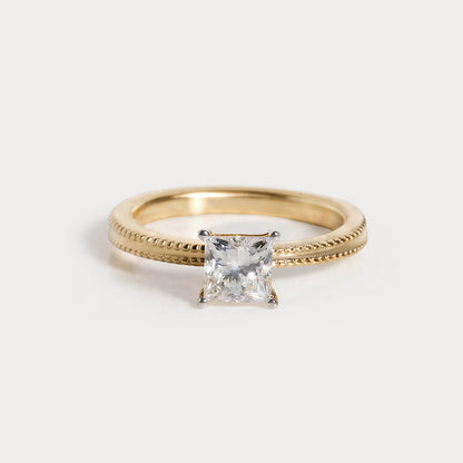 Rivet Mini-Solitaire Diamond Ring