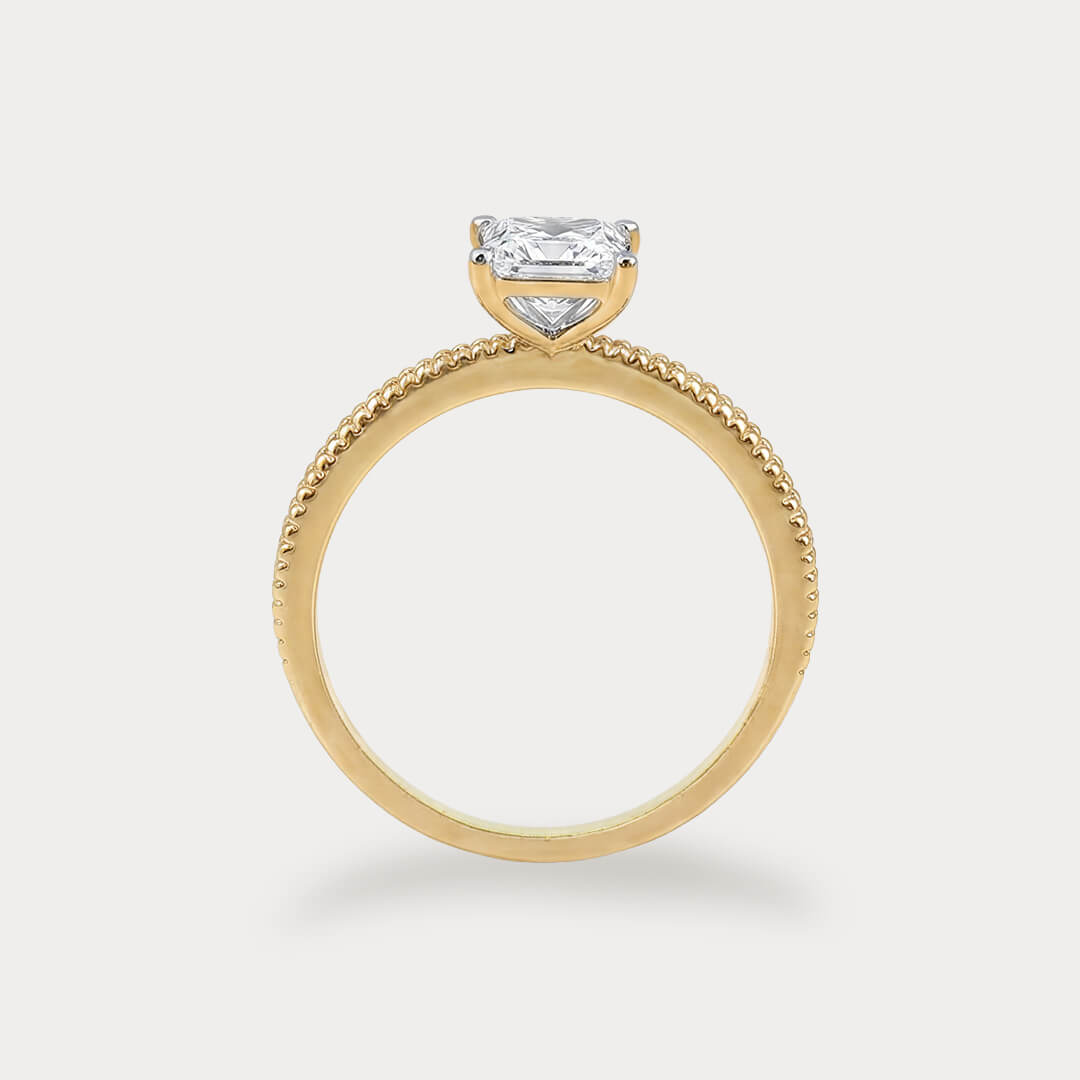 Rivet Mini-Solitaire Diamond Ring