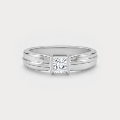 Sterling Diamond Men's Ring