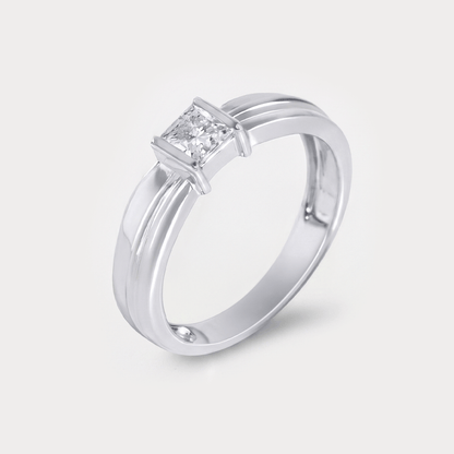 Sterling Diamond Men's Ring