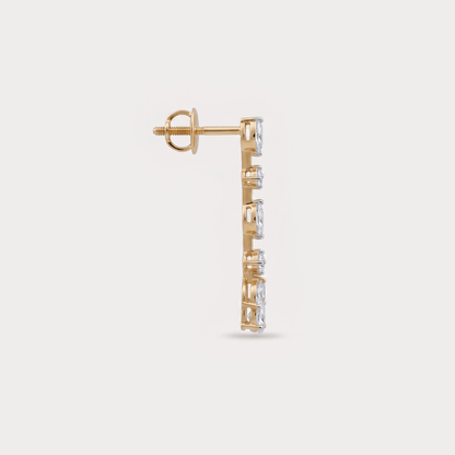 Cloudsong Drop Diamond Earrings