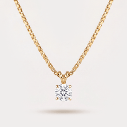 Lumière Solitaire Diamond Pendant Chain