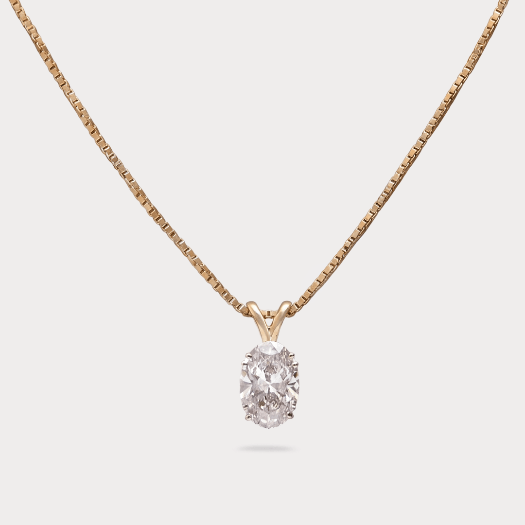 Arcadia Grace Solitaire Diamond Pendant
