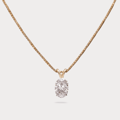 Arcadia Grace Solitaire Diamond Pendant