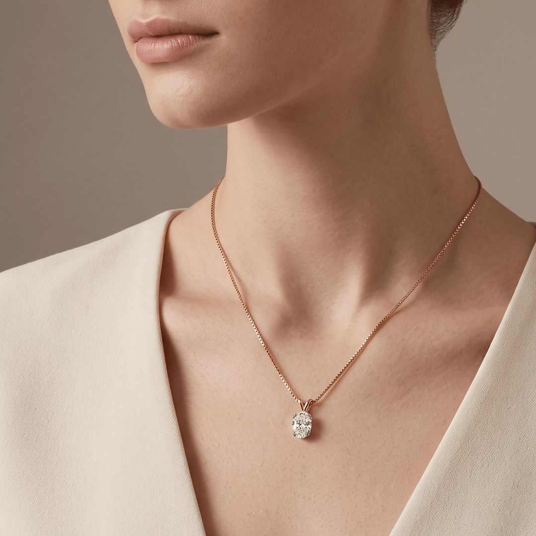 Arcadia Grace Solitaire Diamond Pendant