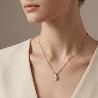 Arcadia Grace Solitaire Diamond Pendant