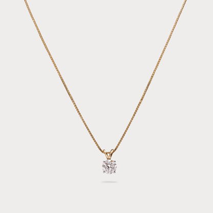 Prestigia Solitaire Diamond Pendant Chain