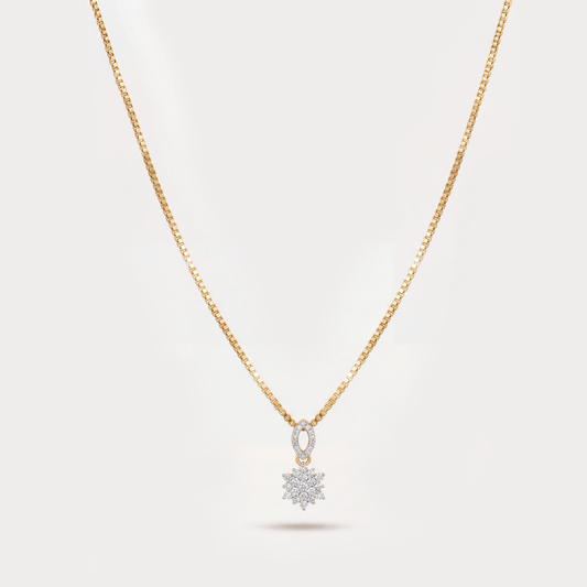 Floréal Floral-Nakshatra Diamond Pendant Chain
