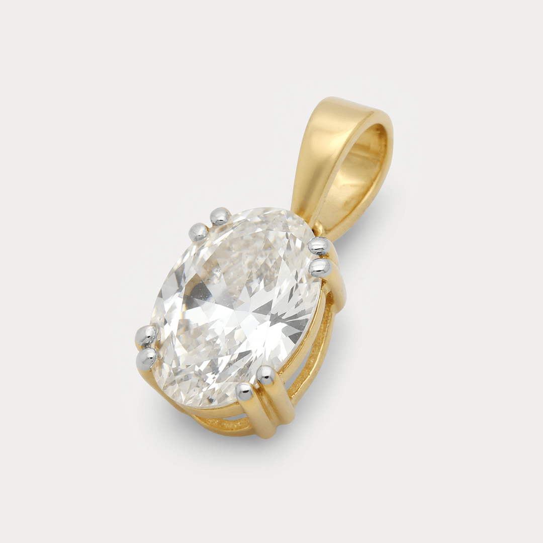 Dynastia Solitaire Diamond Pendant