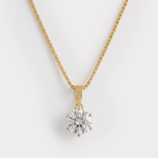 Starlit Grace Diamond Pendant