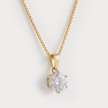 Starlit Grace Diamond Pendant