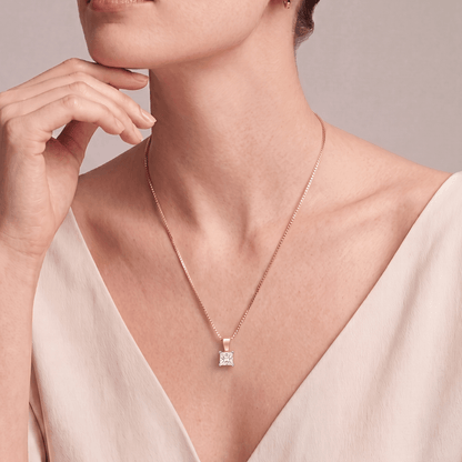 Beguiled Grace Solitaire Diamond Pendant