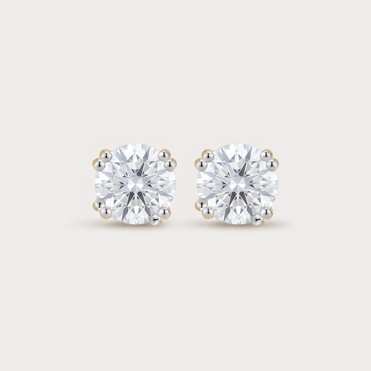 Majesty Solitaire Diamond Earrings