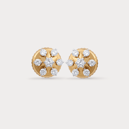 Vine Floral Nakshatra Diamond EarRing