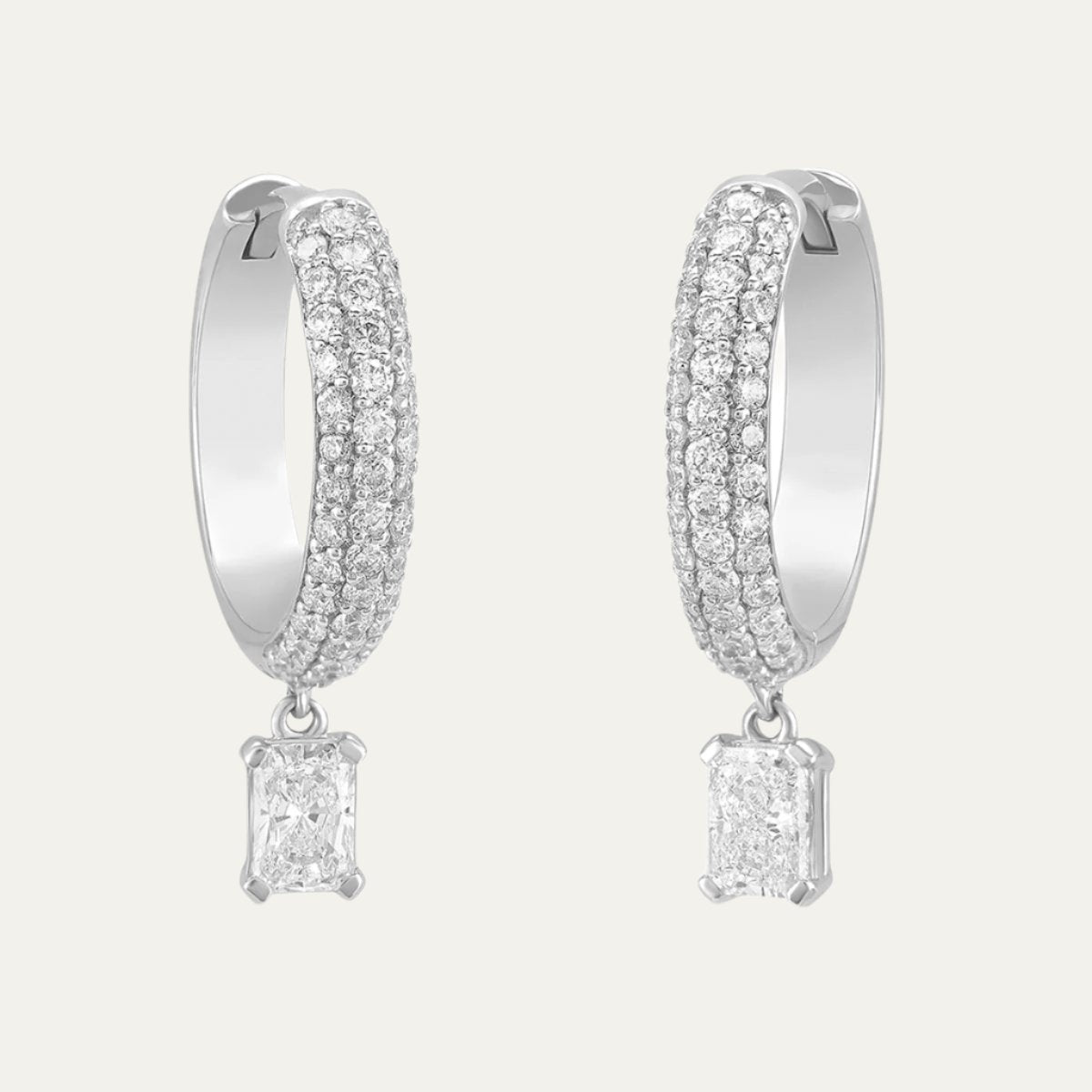 Aukera - Dazzling Infinity Diamond Hoops