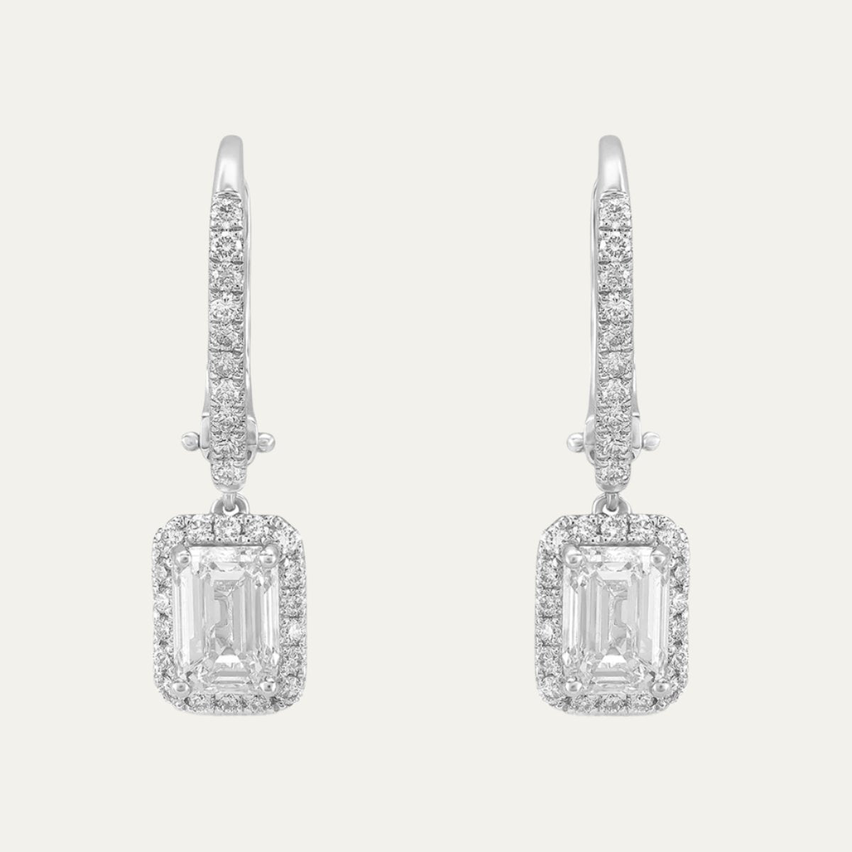 Aukera Lab Grown Diamonds-Enchanting Eternity Diamond Hoops