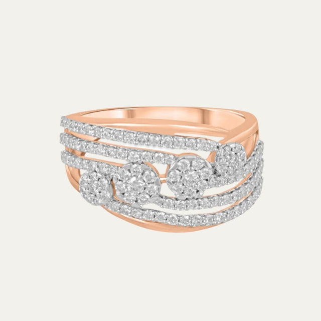 lab grown diamond avant garde allure ring