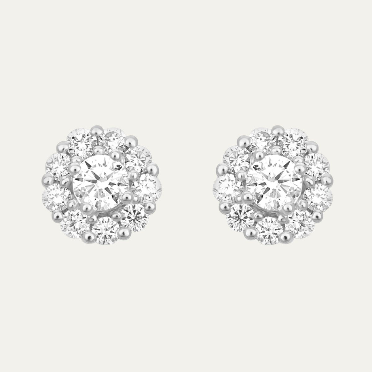 Aukera-Brilliant Halo Studs