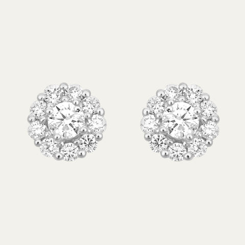 Aukera-Brilliant Halo Studs