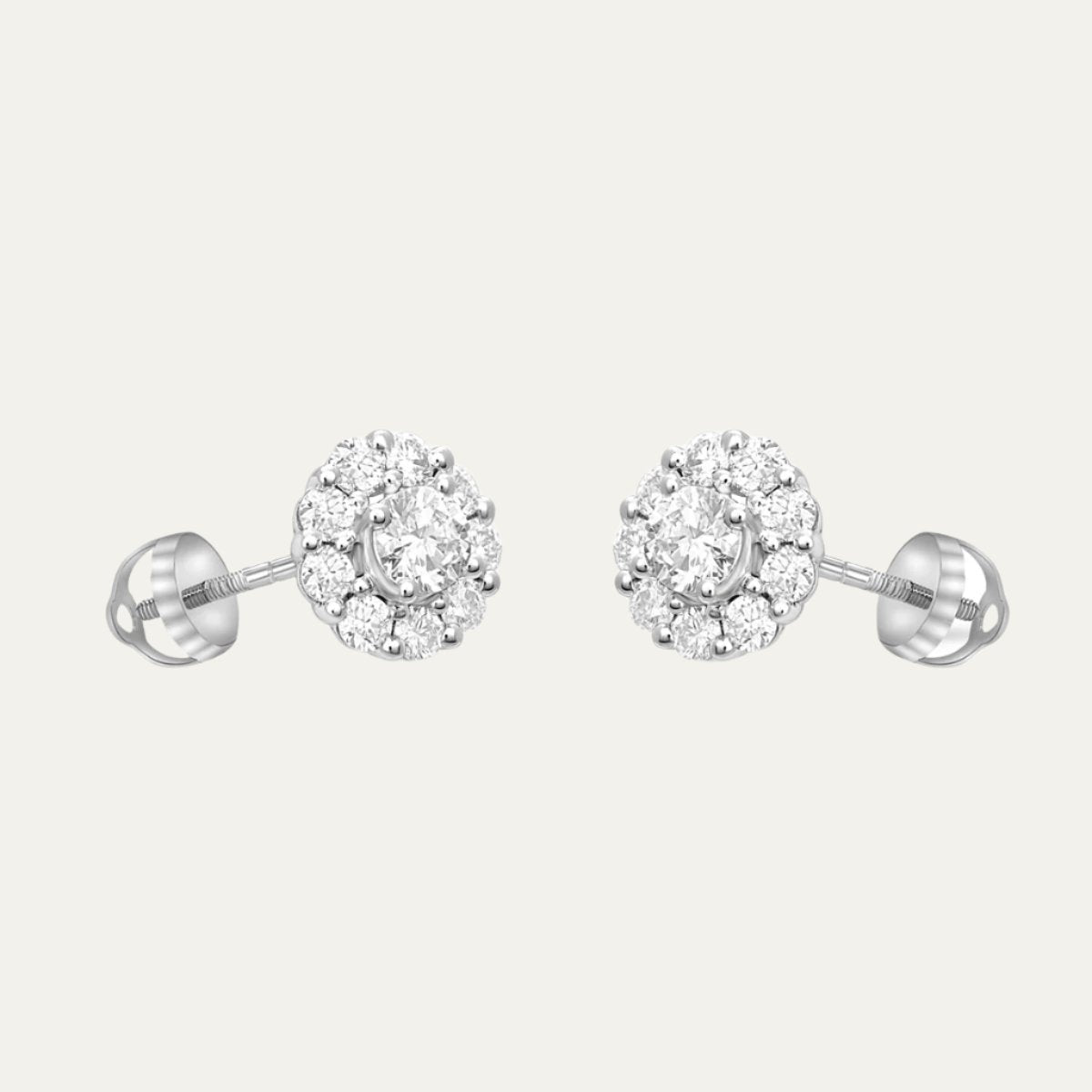 Aukera - Brilliant Halo Studs