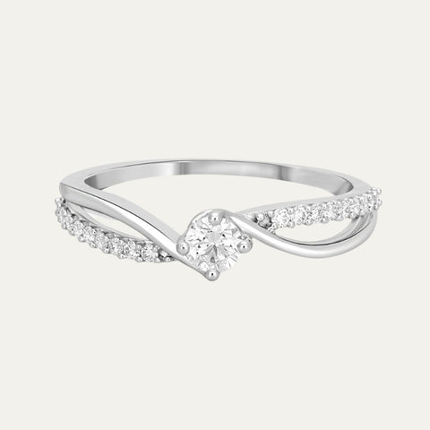 Women Twirl Diamond Solitaire Ring