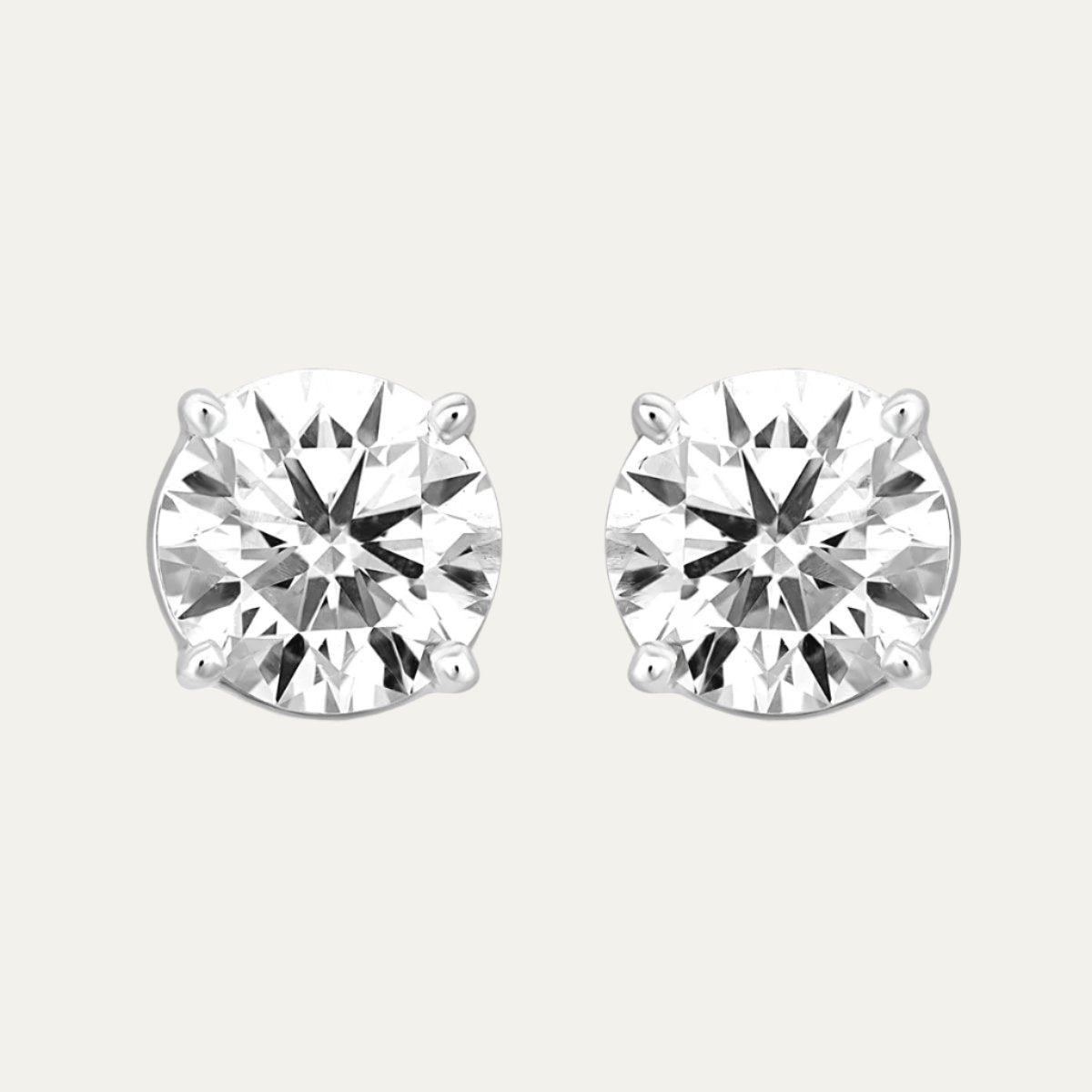 Aukera Golden Romance Solitaire Gold Studs