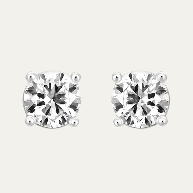 Aukera Timeless Gold Reflections Solitaire Studs